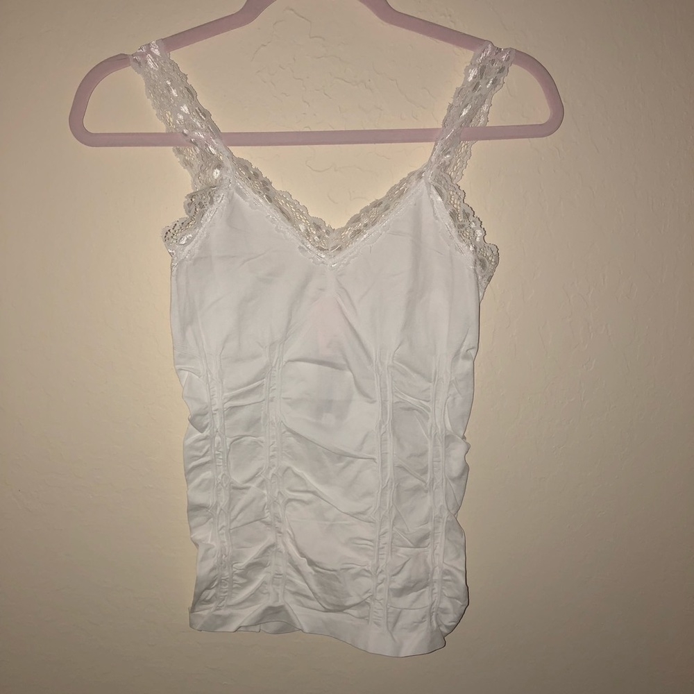 White lacey tank top